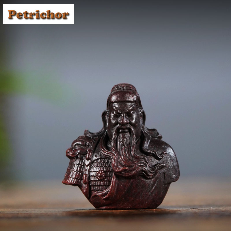 Pet Supplies Fish - Patung Teh Guan Gong dari Batu