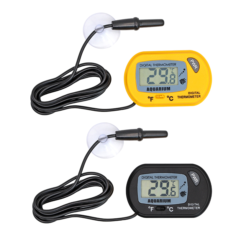 Pet Supplies Fish - Termometer Tangki Ikan LCD Digital Pengukur
